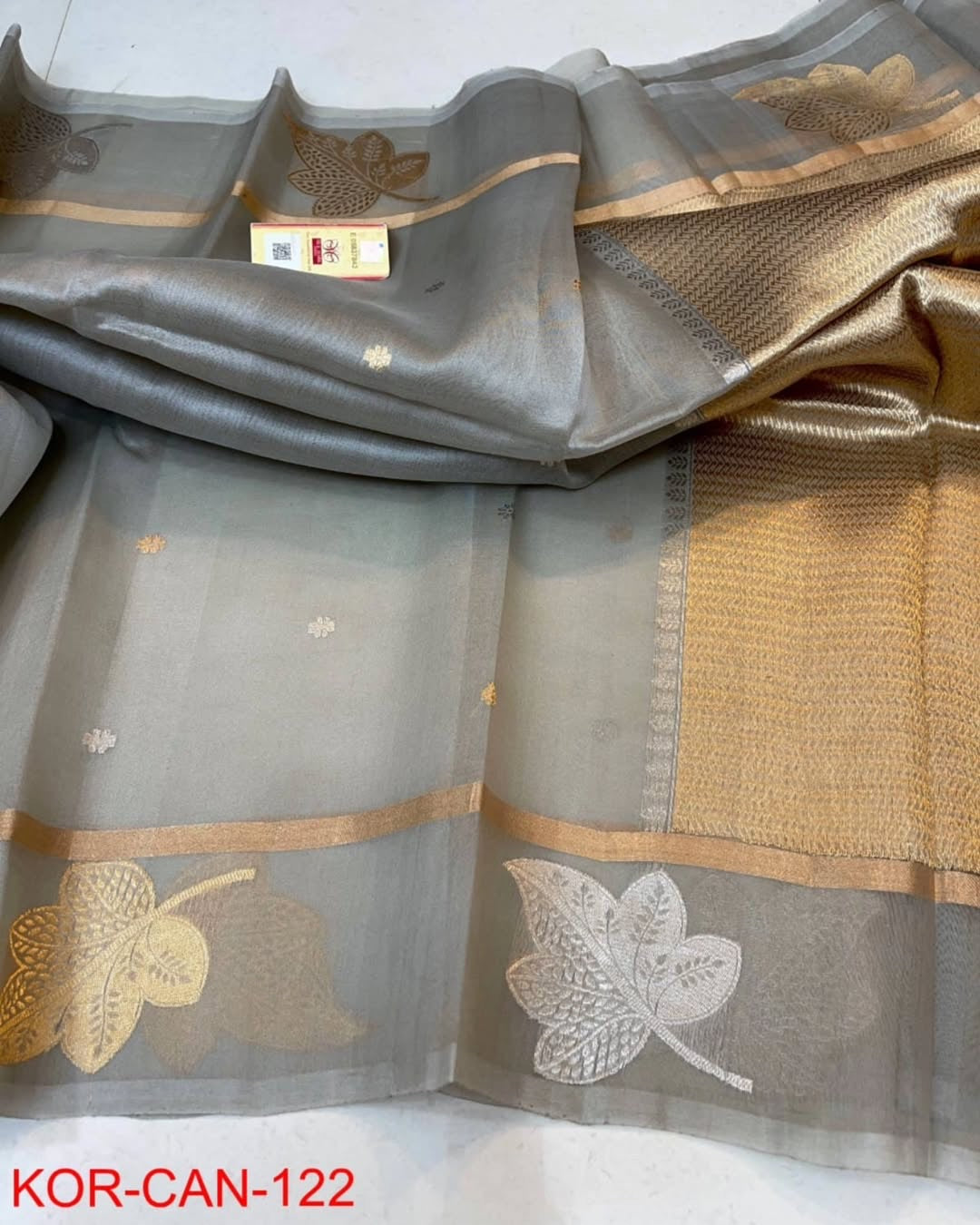 Banarasi Kora Organza Saree in Vibrant color options
