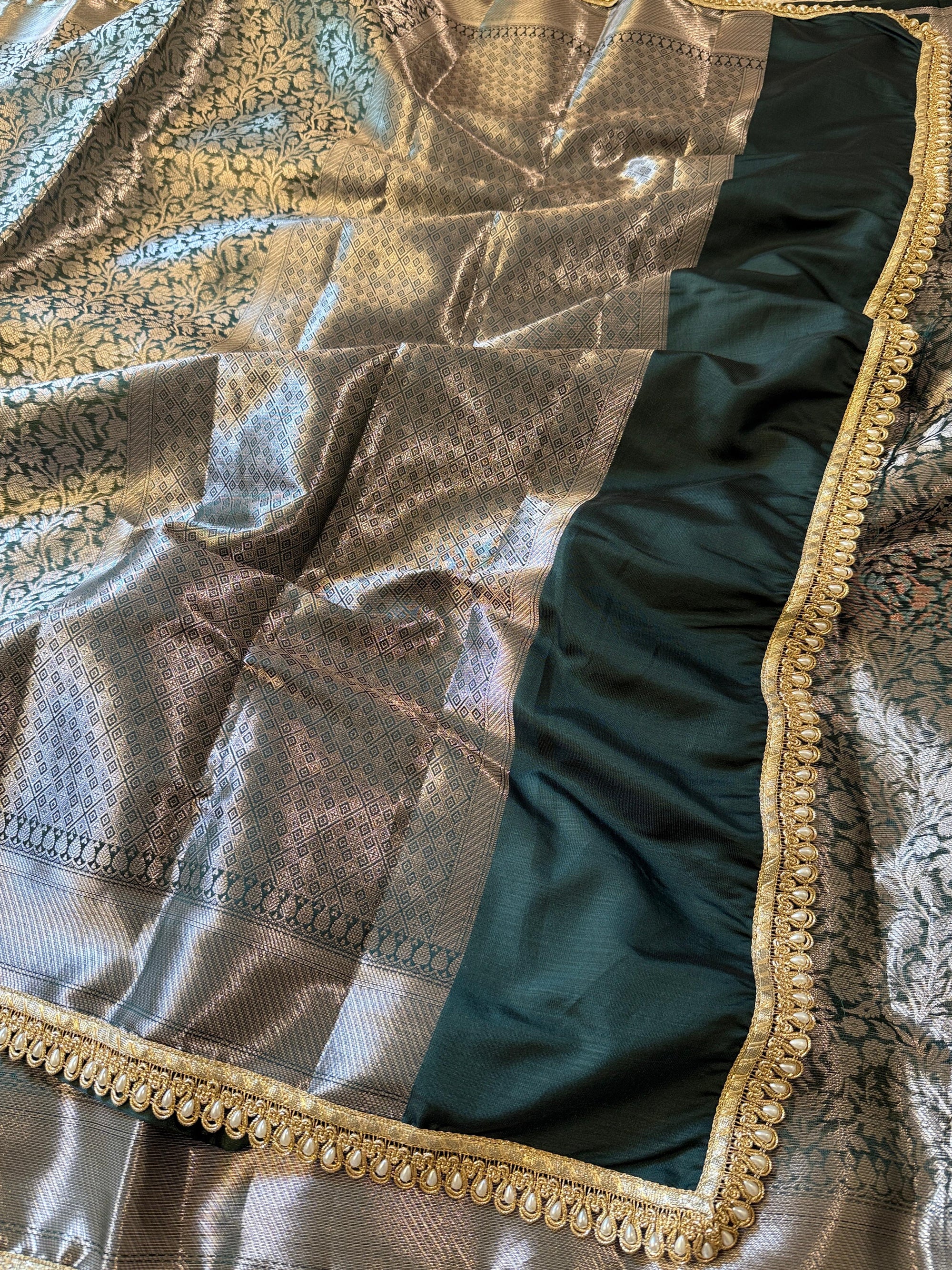 Banarasi Brocade Semi Katan Silk Saree