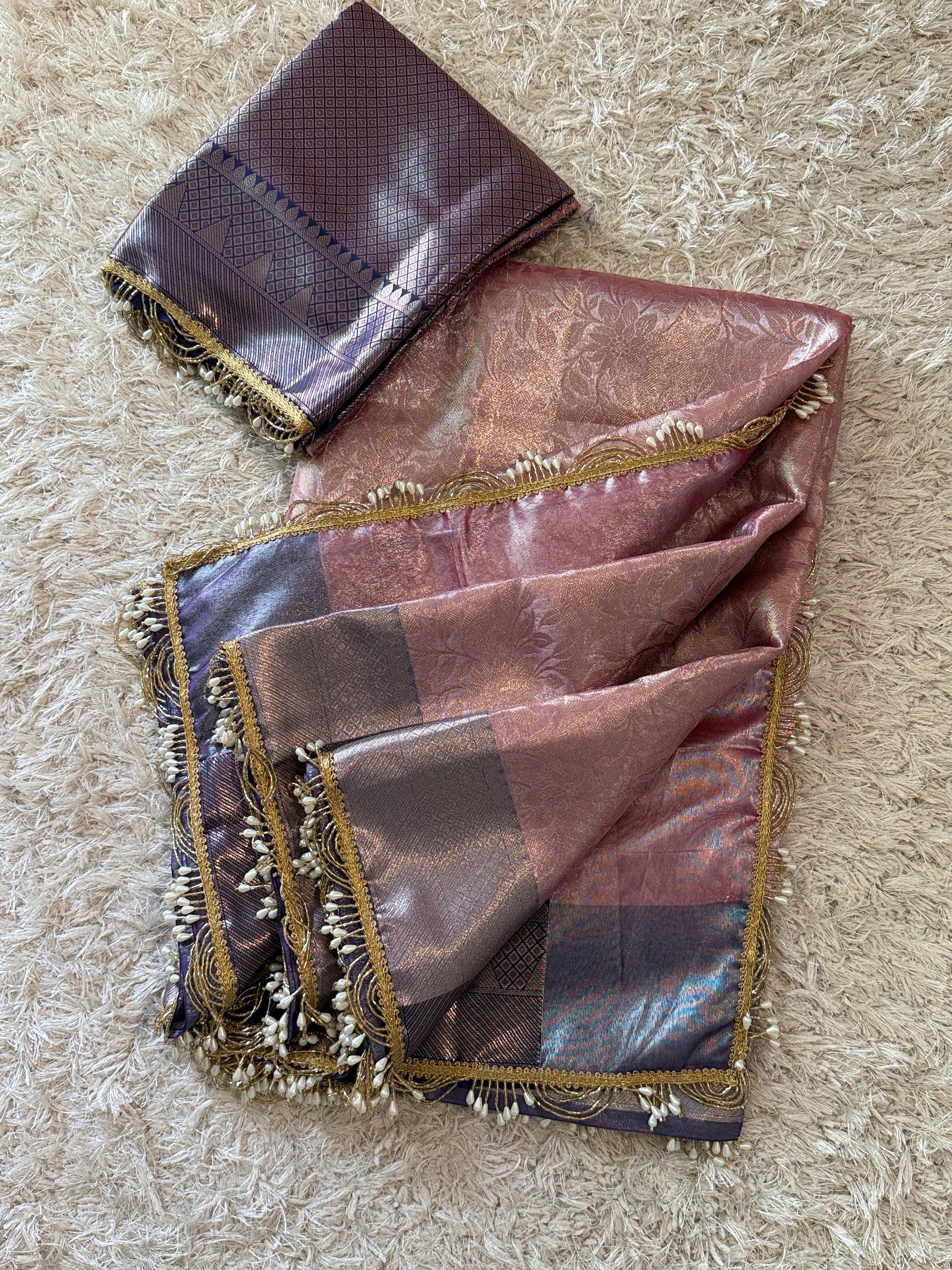 Banarasi Kanjivaram Tissue Silk Saree
