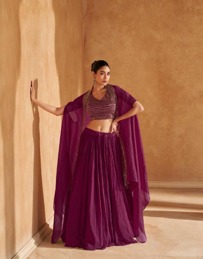 Sayuri Kalki Chinon Silk Indo Western Collection