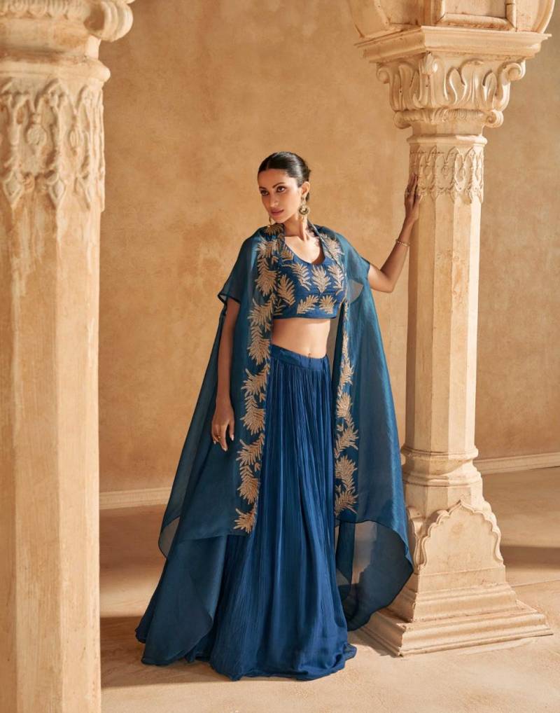 Sayuri Kalki Chinon Silk Indo Western Collection