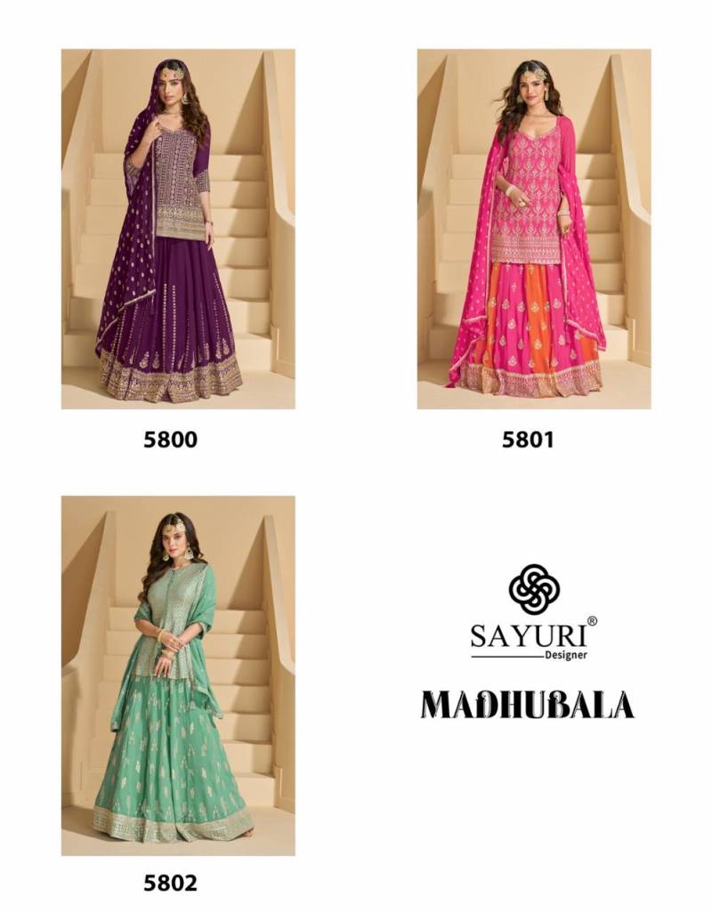 Sayuri Madhubala Georgette Designer Lehenga Choli Collection