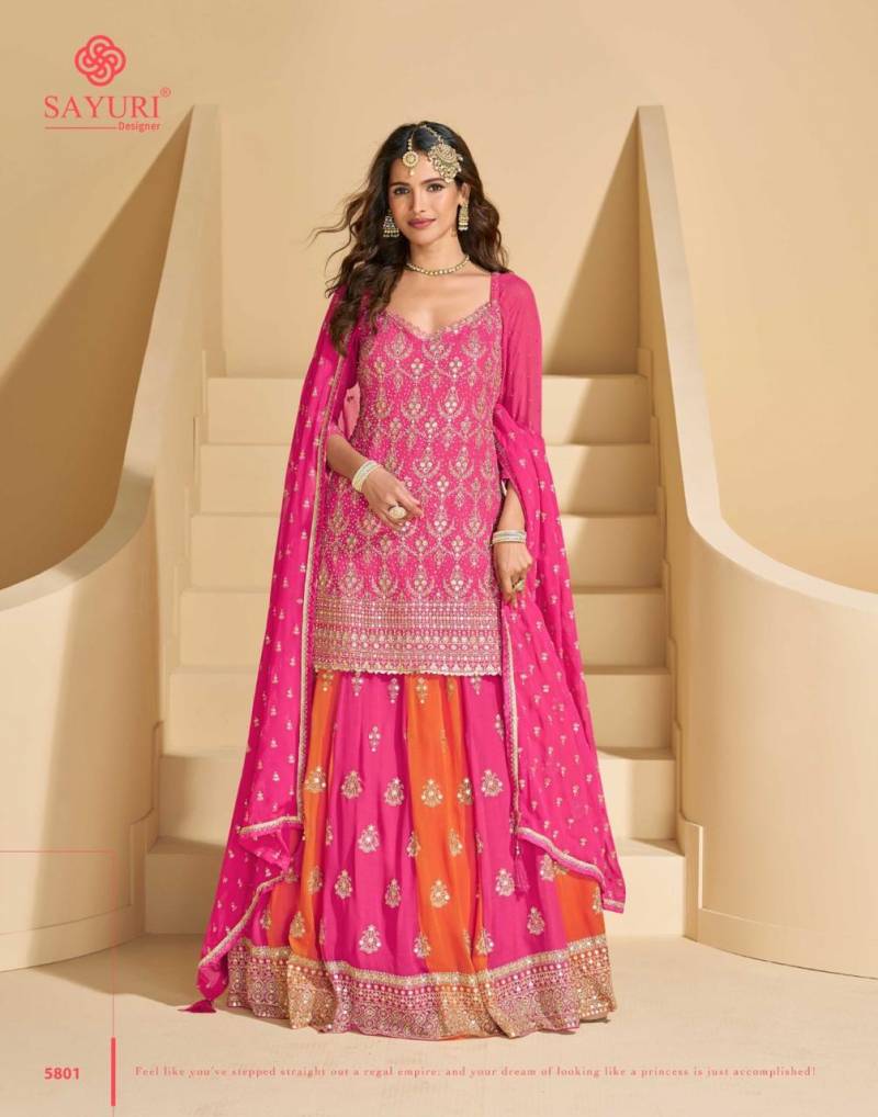 Sayuri Madhubala Georgette Designer Lehenga Choli Collection