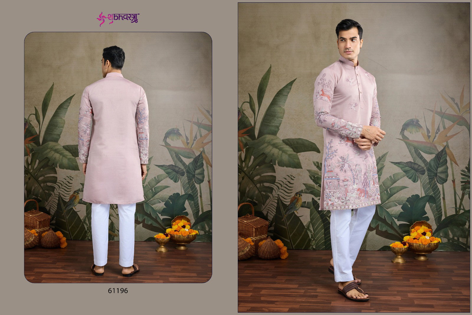 Shubhvastra The Desi Edit Viscose Silk Embroidered Kurta Collection