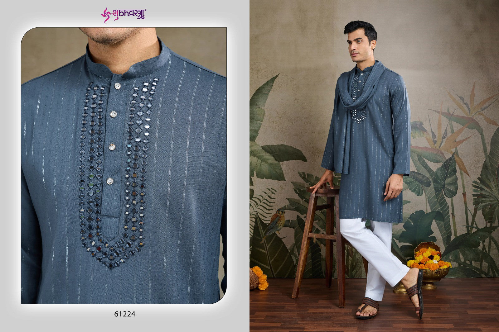 Shubhvastra Zari And Weaves Vol 2 Viscose Rayon Mens Kurta With Dupatta