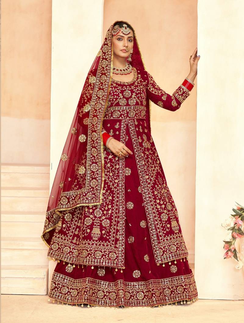 Senhora Kashish A To D Velvet Designer Lehenga Choli Collection