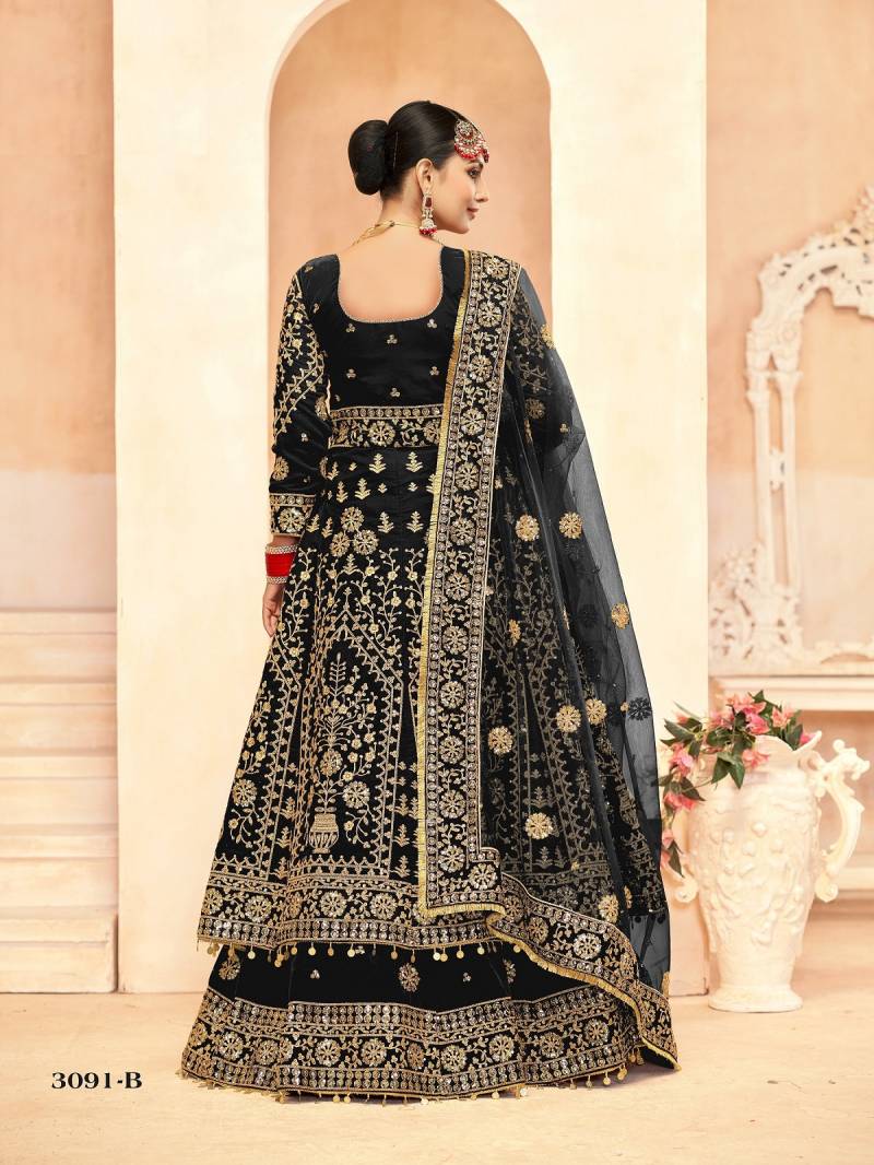 Senhora Kashish A To D Velvet Designer Lehenga Choli Collection