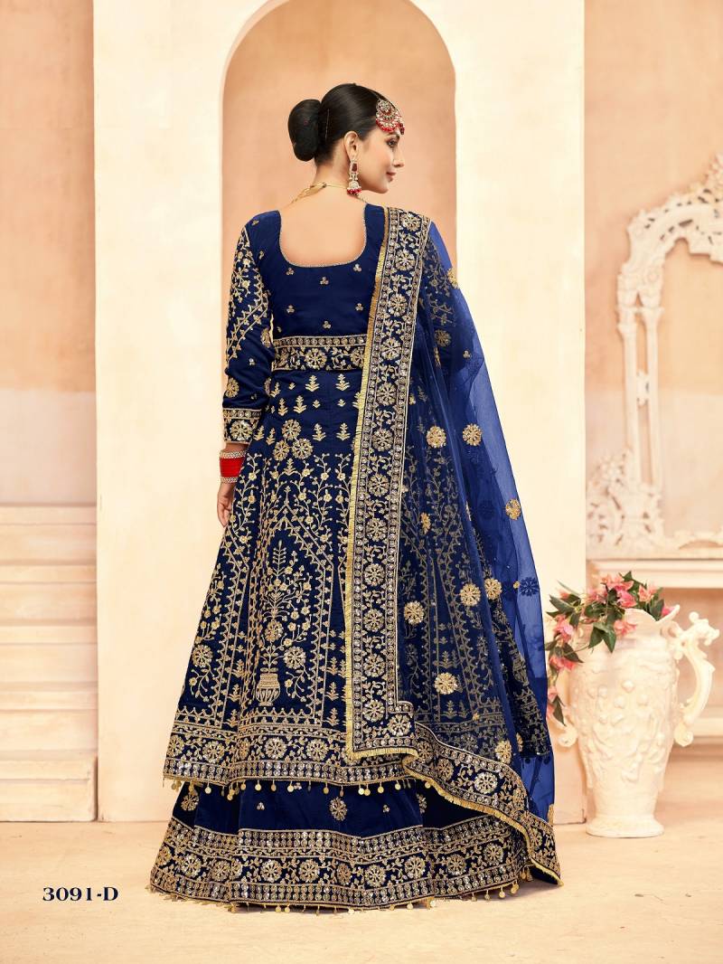 Senhora Kashish A To D Velvet Designer Lehenga Choli Collection