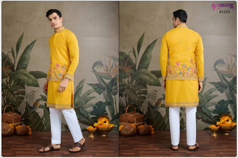Shubhvastra Rajwada Attire 1 Cotton Mens Kurta With Koti