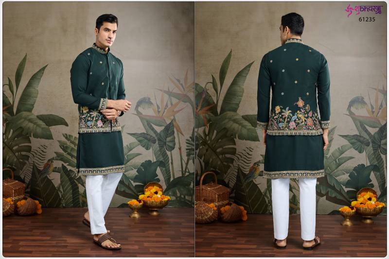 Shubhvastra Rajwada Attire 1 Cotton Mens Kurta With Koti