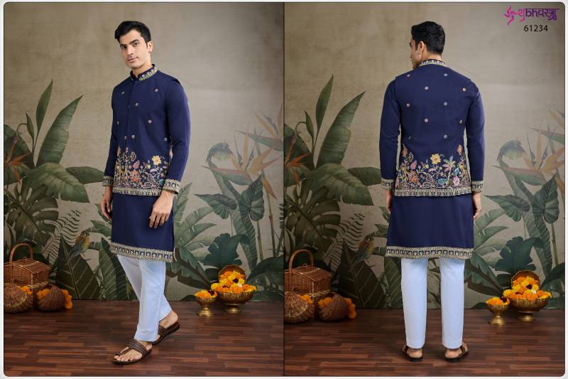 Shubhvastra Rajwada Attire 1 Cotton Mens Kurta With Koti