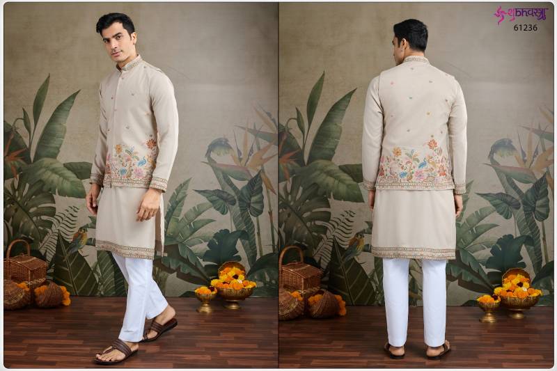 Shubhvastra Rajwada Attire 1 Cotton Mens Kurta With Koti