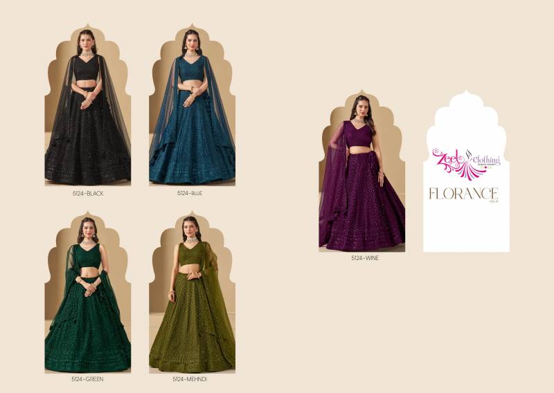 Zeel Florance Vol 1 Georgette Designer Lehenga Choli Collection