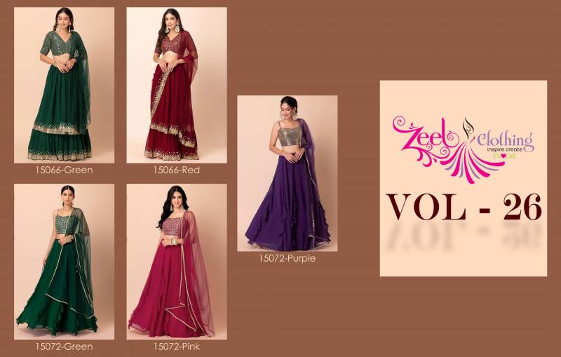 Zeel Vol 26 Georgette Designer Lehenga Choli Collection