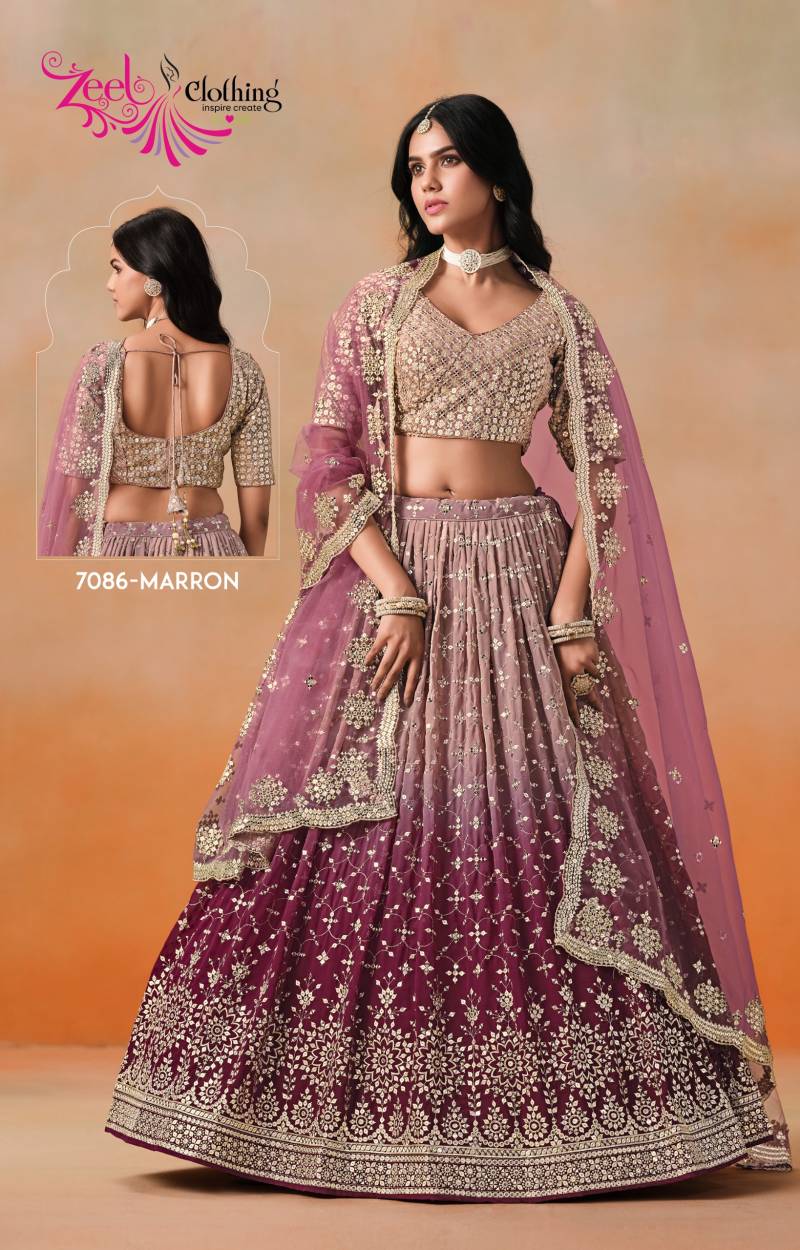 Zeel Elegance Georgette Designer Lehenga Choli Collection