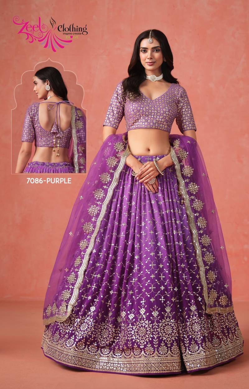 Zeel Elegance Georgette Designer Lehenga Choli Collection