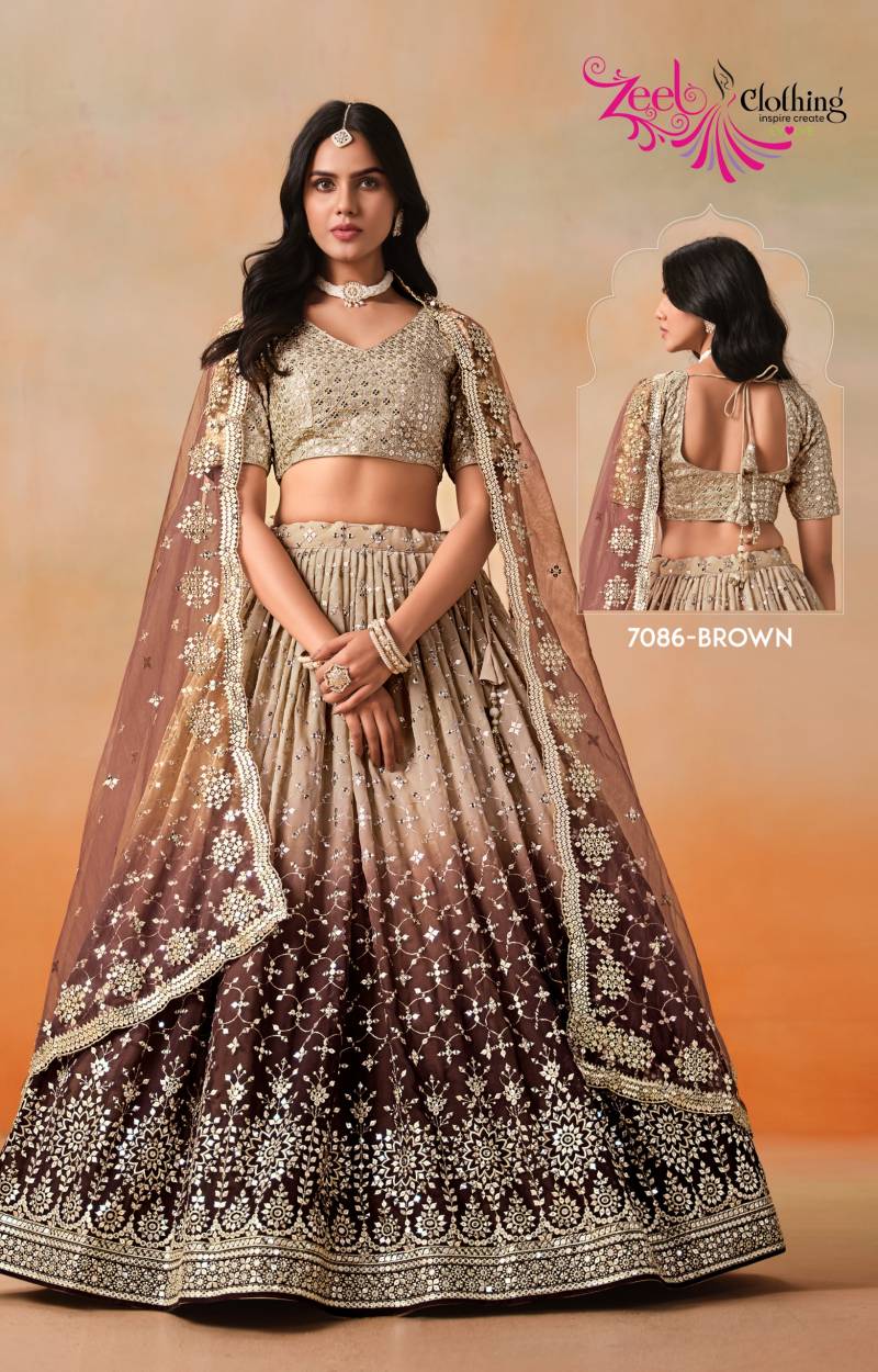 Zeel Elegance Georgette Designer Lehenga Choli Collection