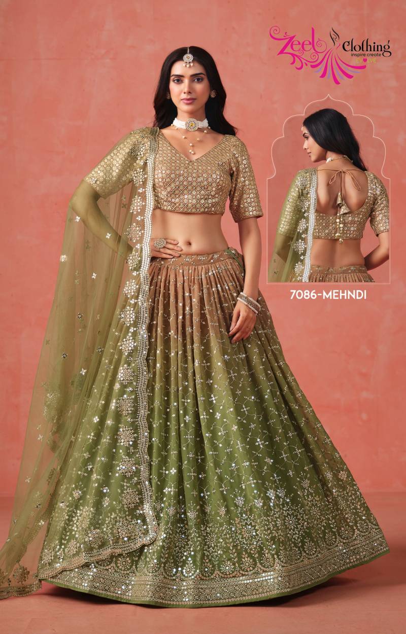 Zeel Elegance Georgette Designer Lehenga Choli Collection