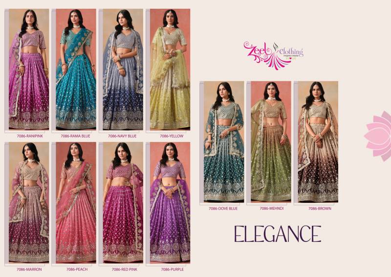 Zeel Elegance Georgette Designer Lehenga Choli Collection