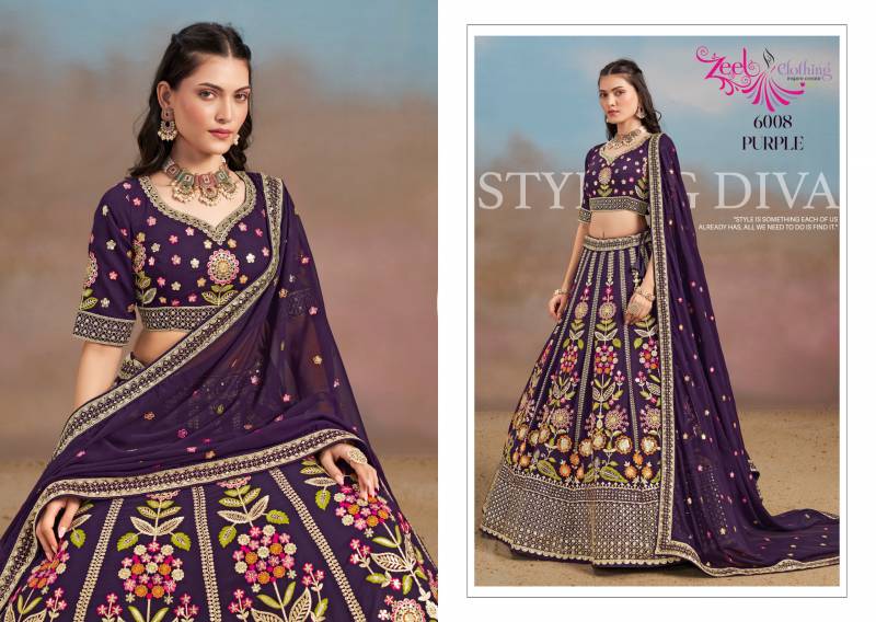 Zeel Miloni Georgette Designer Lehenga Choli Collection