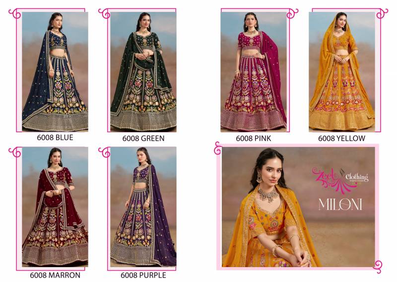 Zeel Miloni Georgette Designer Lehenga Choli Collection