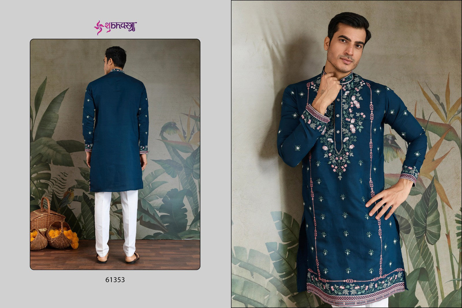Shubhvastra The Fusion Fits 3 Viscose Silk Mens Kurta Collection