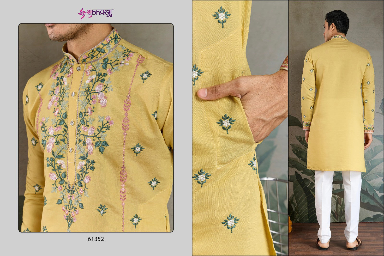 Shubhvastra The Fusion Fits 3 Viscose Silk Mens Kurta Collection