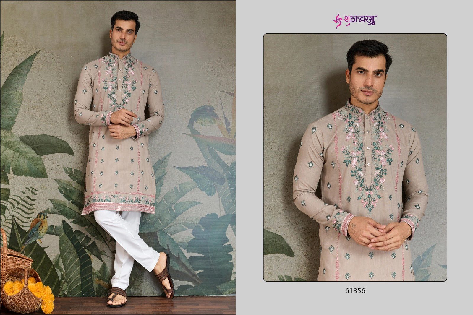 Shubhvastra The Fusion Fits 3 Viscose Silk Mens Kurta Collection