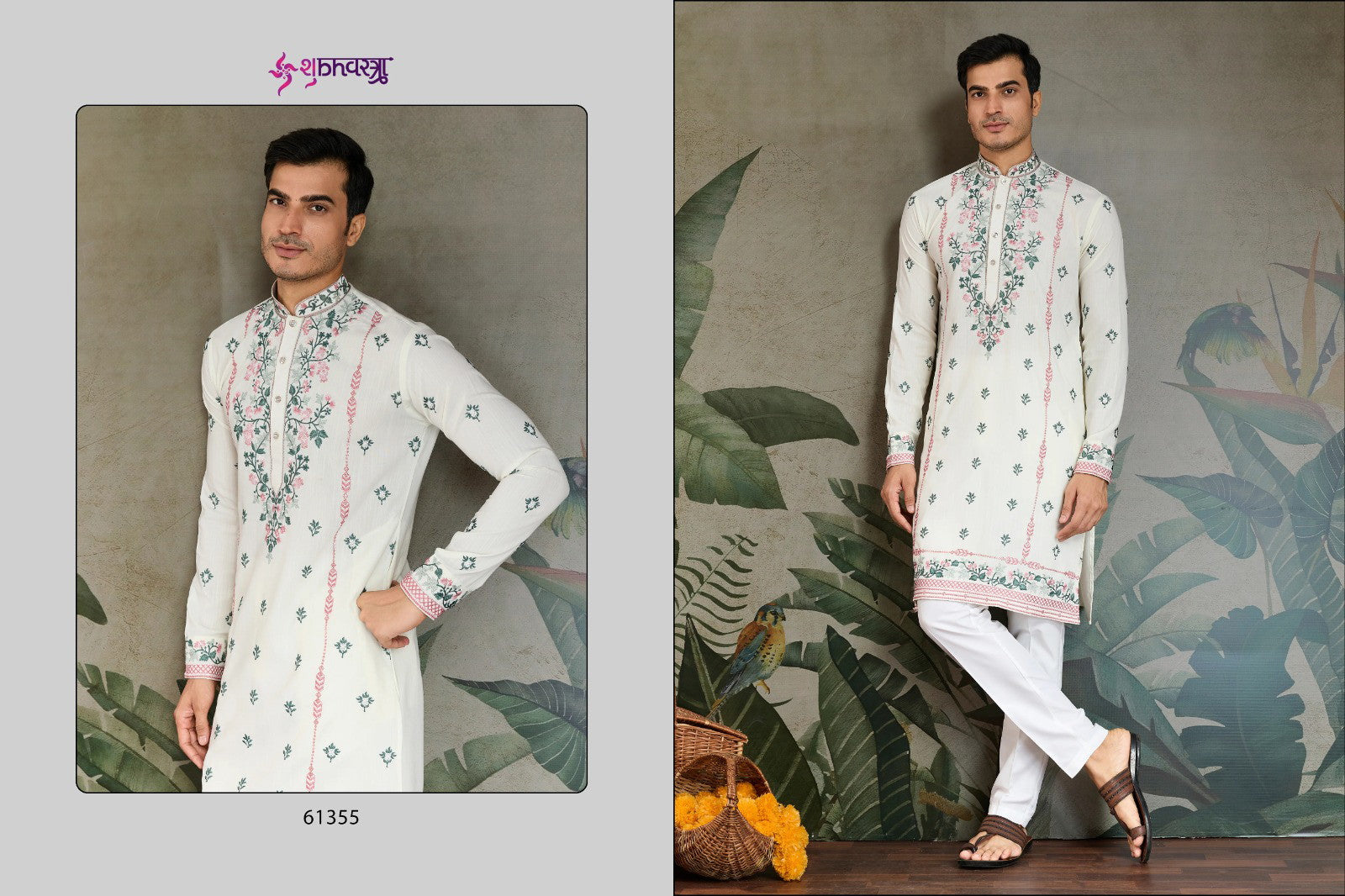 Shubhvastra The Fusion Fits 3 Viscose Silk Mens Kurta Collection