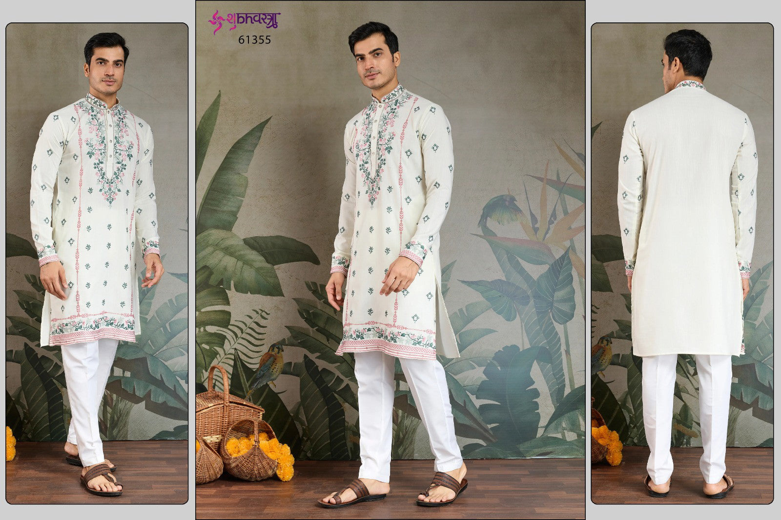 Shubhvastra The Fusion Fits 3 Viscose Silk Mens Kurta Collection
