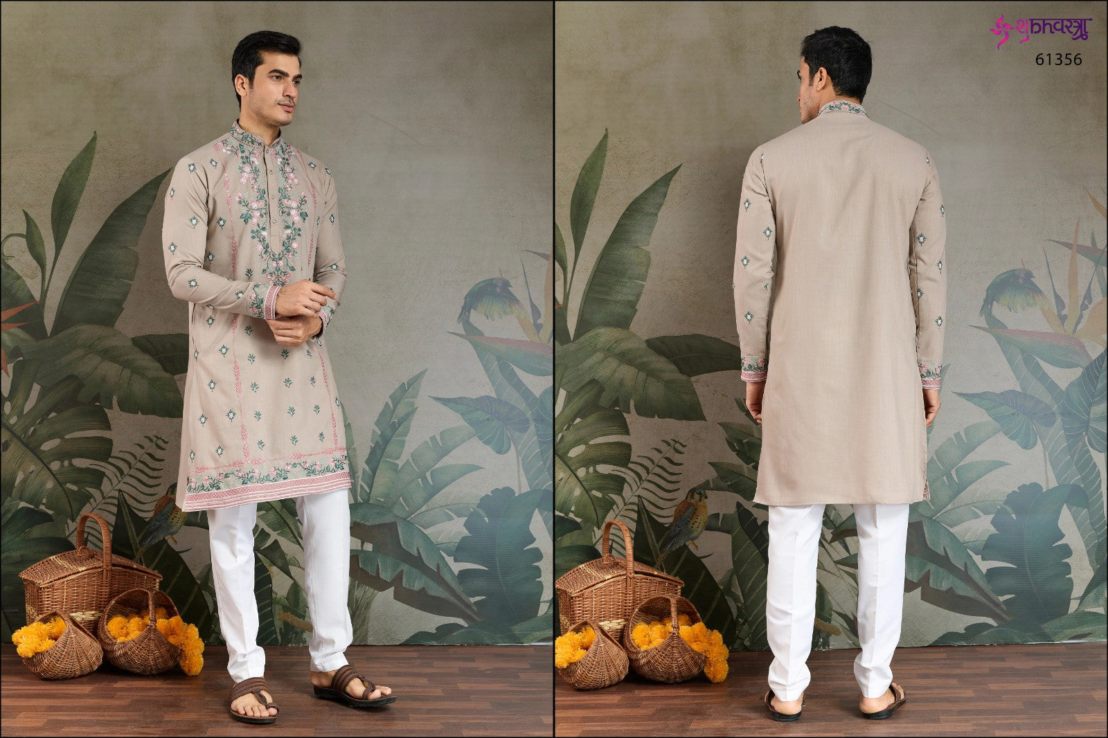 Shubhvastra The Fusion Fits 3 Viscose Silk Mens Kurta Collection