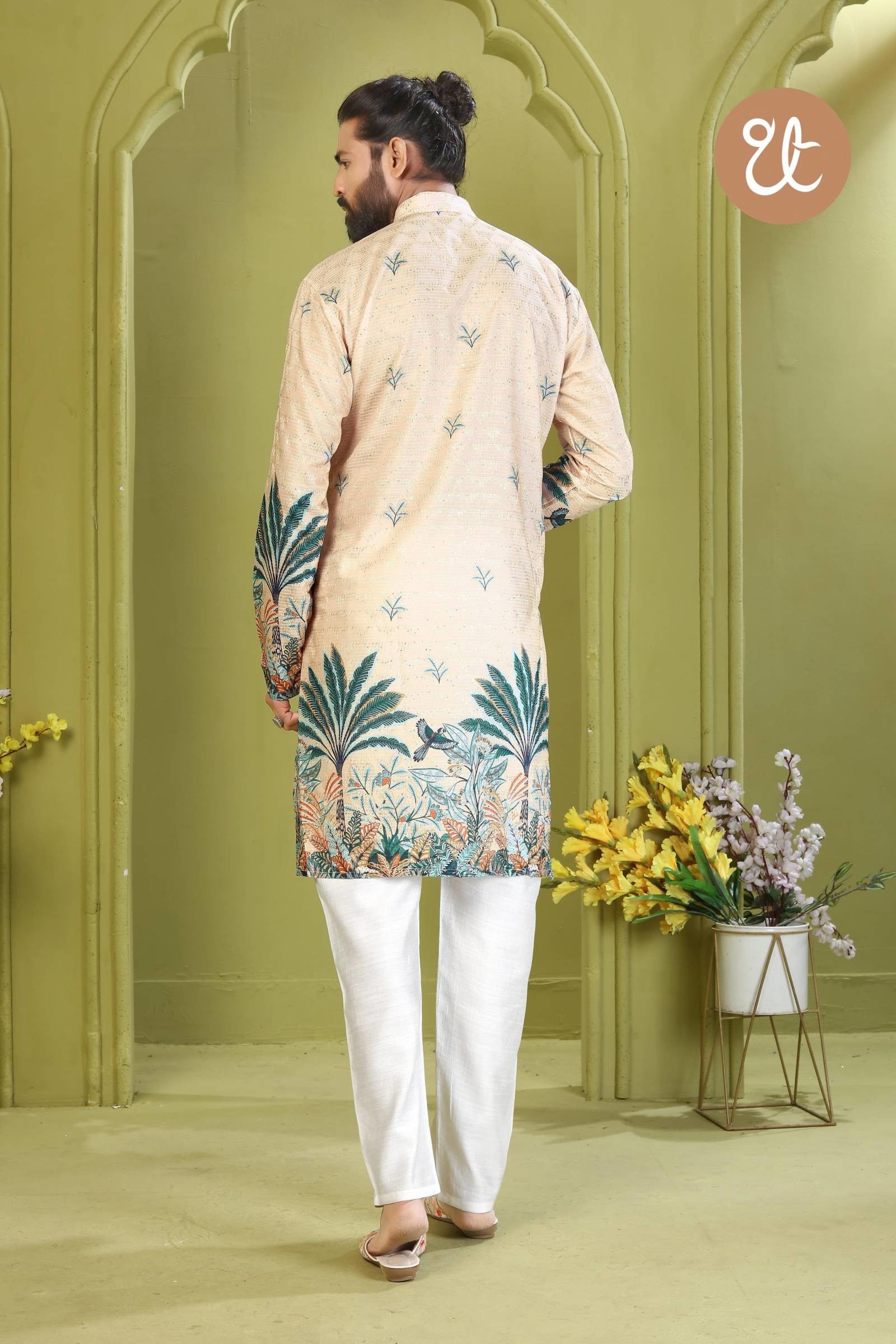 Aavyaar Vol 1 Rayon Digital Printed Mens Kurta Collection