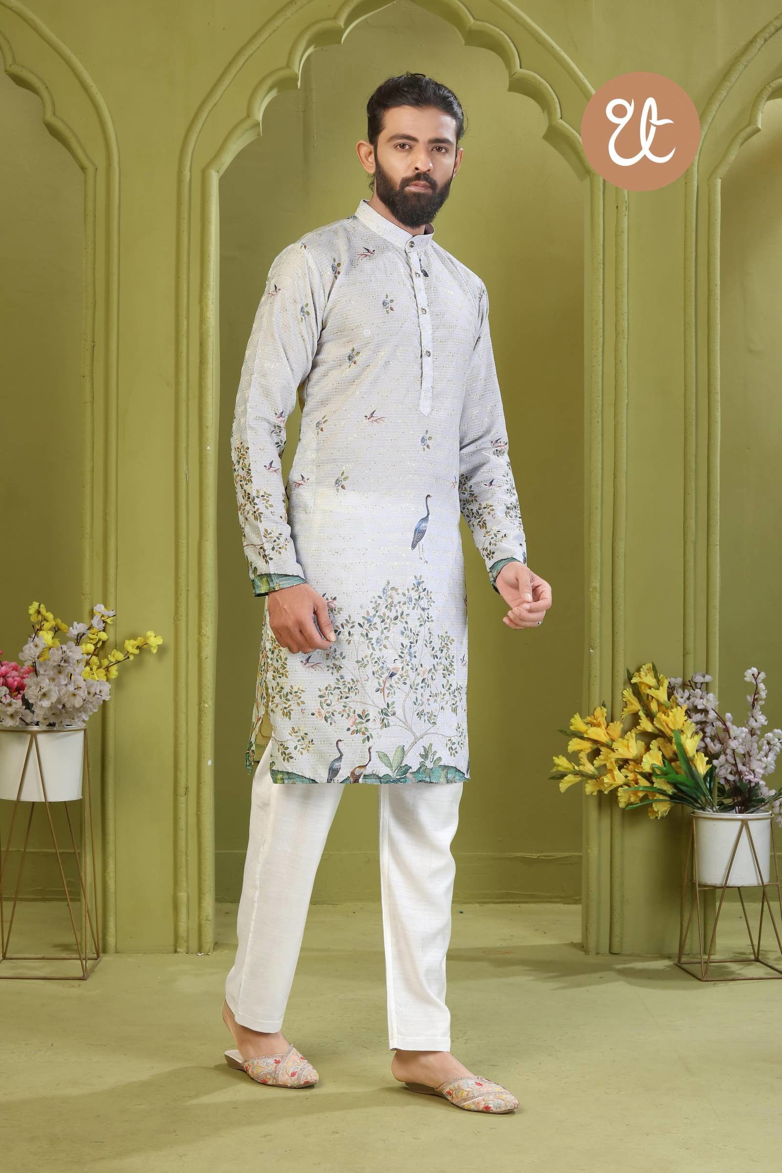 Aavyaar Vol 1 Rayon Digital Printed Mens Kurta Collection