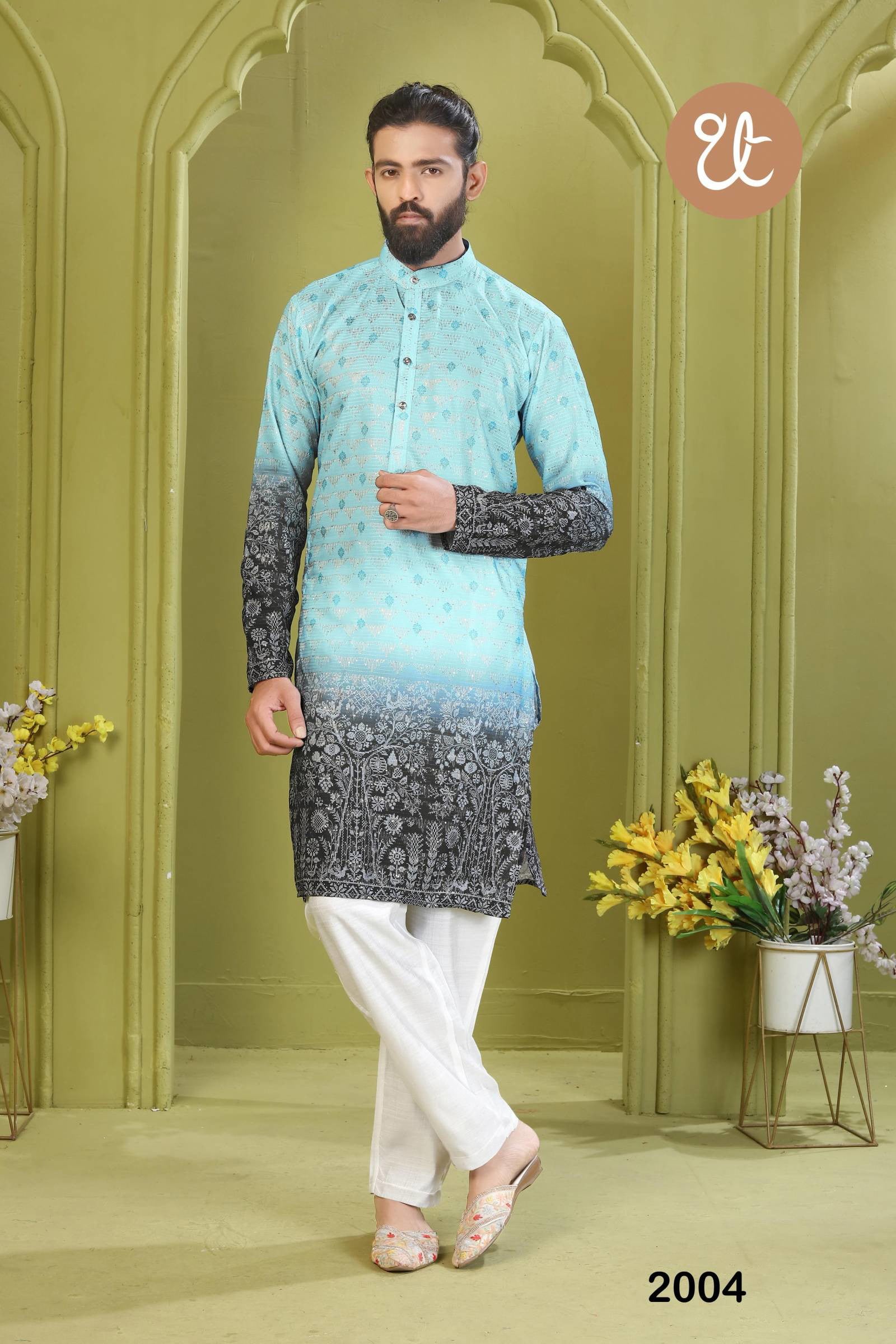 Aavyaar Vol 1 Rayon Digital Printed Mens Kurta Collection