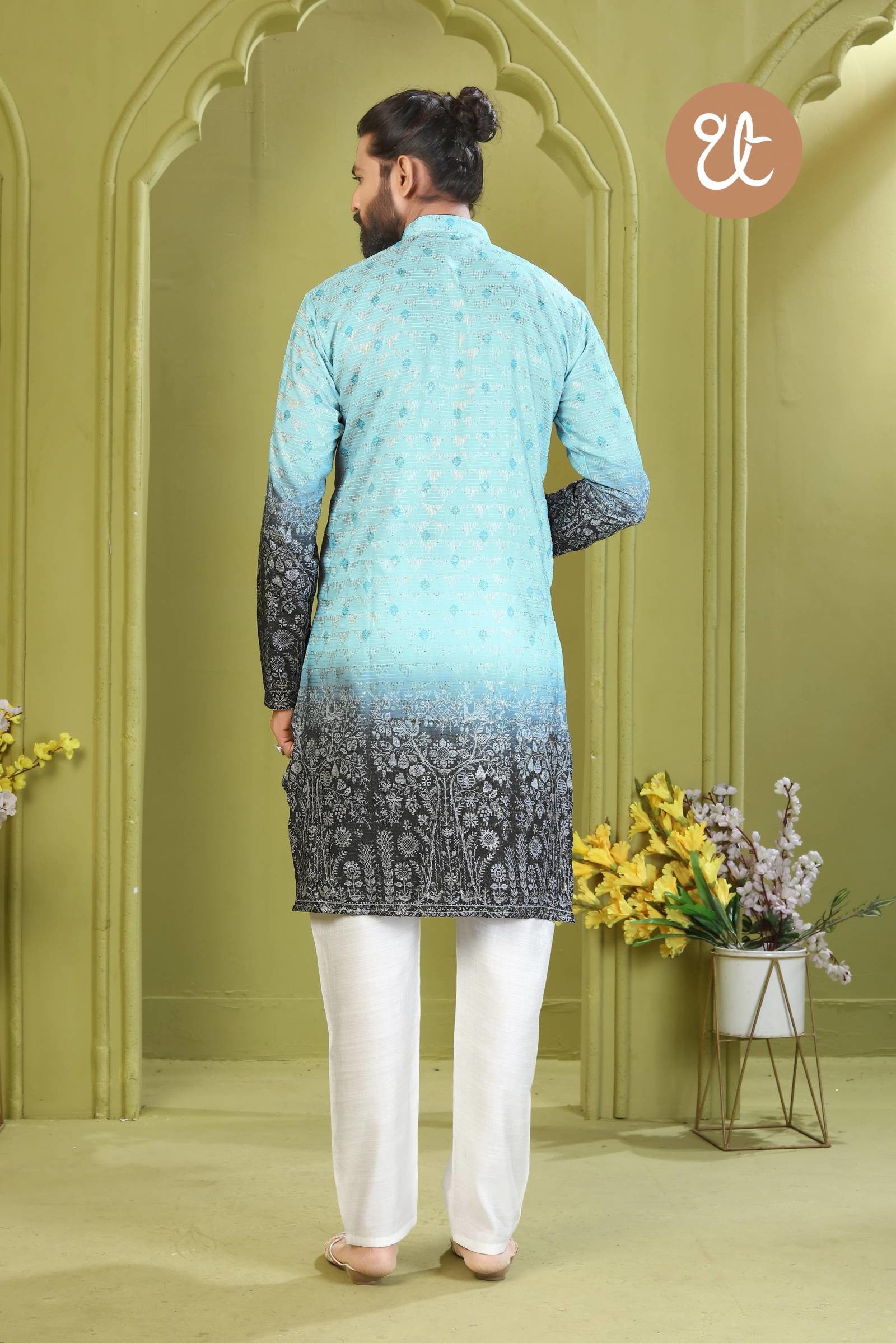 Aavyaar Vol 1 Rayon Digital Printed Mens Kurta Collection