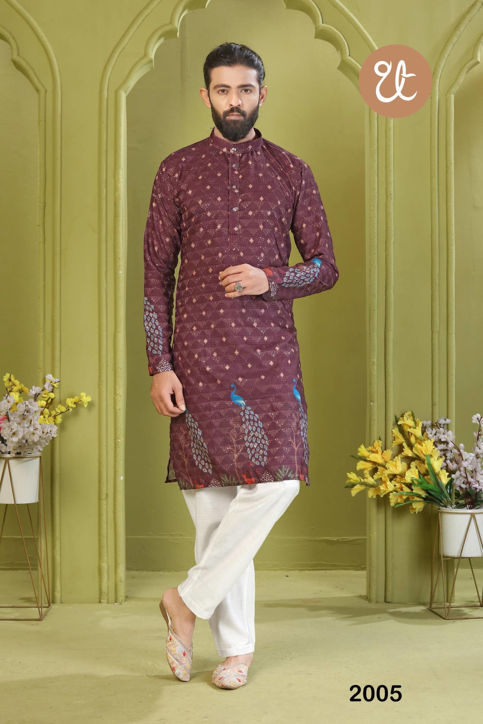 Aavyaar Vol 1 Rayon Digital Printed Mens Kurta Collection