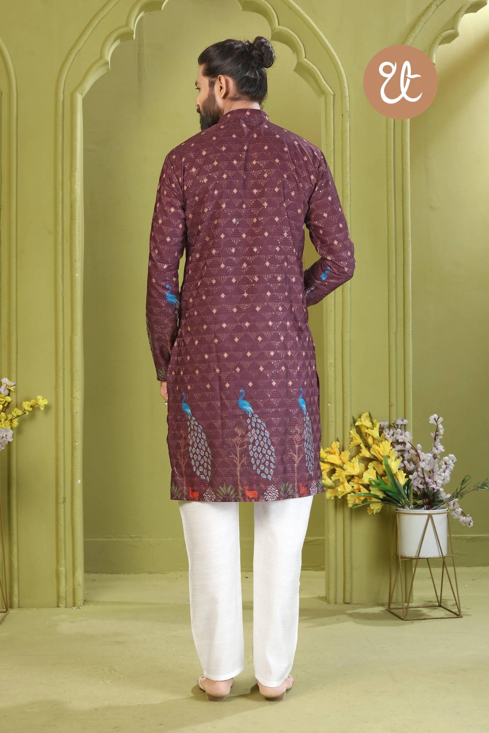 Aavyaar Vol 1 Rayon Digital Printed Mens Kurta Collection