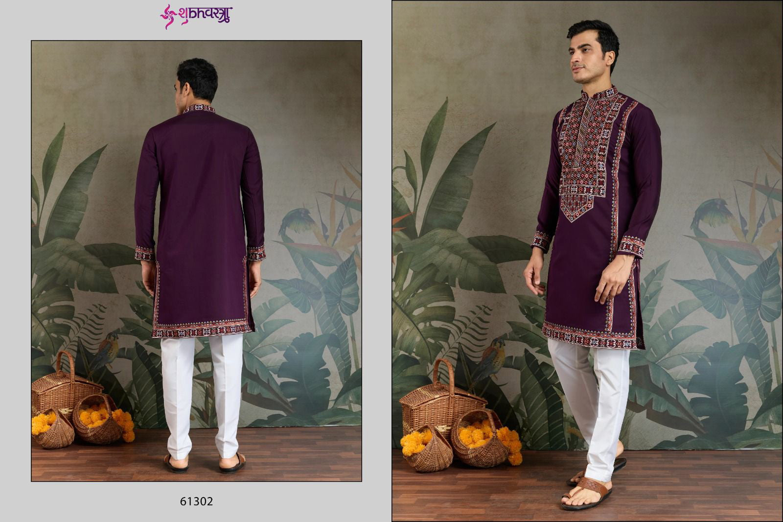 Shubhvastra The Fusion Fits 1 Viscose Silk Mens Kurta