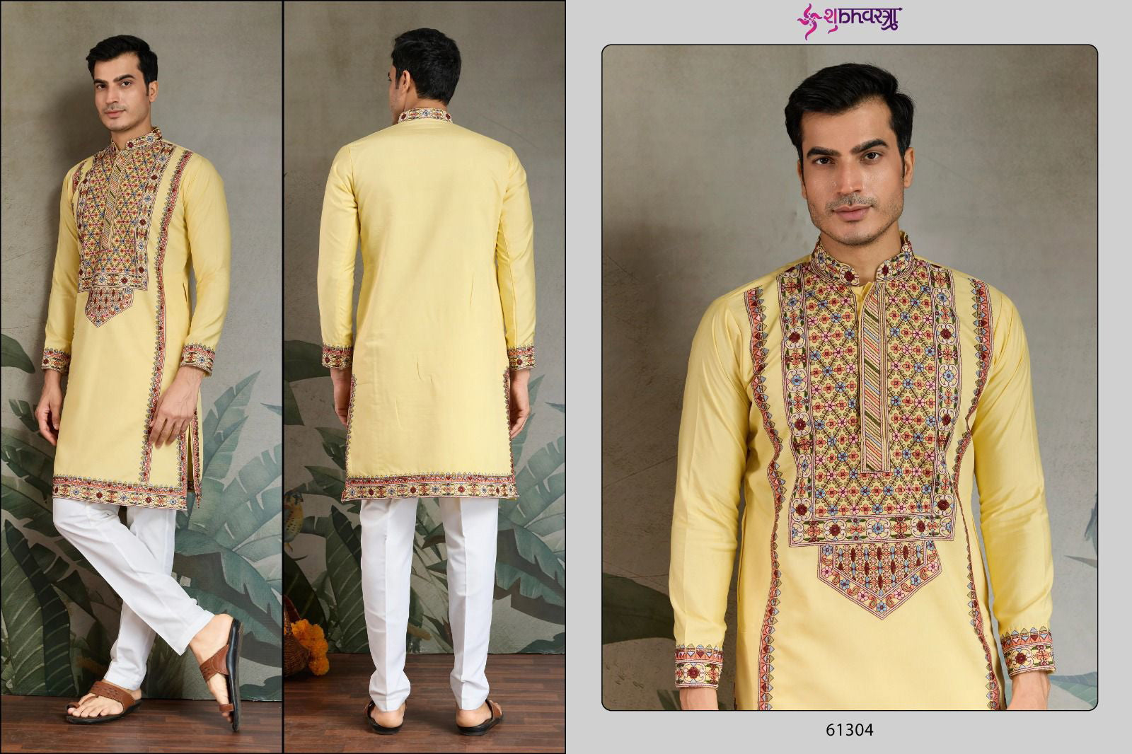 Shubhvastra The Fusion Fits 1 Viscose Silk Mens Kurta