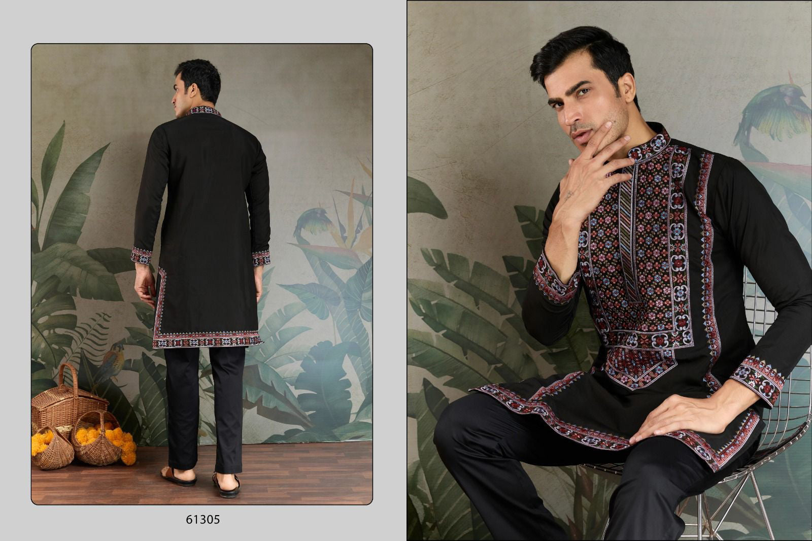 Shubhvastra The Fusion Fits 1 Viscose Silk Mens Kurta