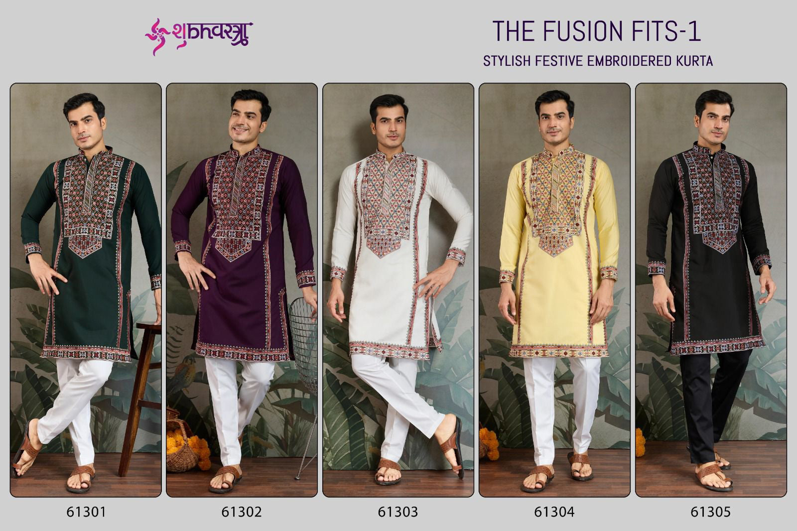 Shubhvastra The Fusion Fits 1 Viscose Silk Mens Kurta