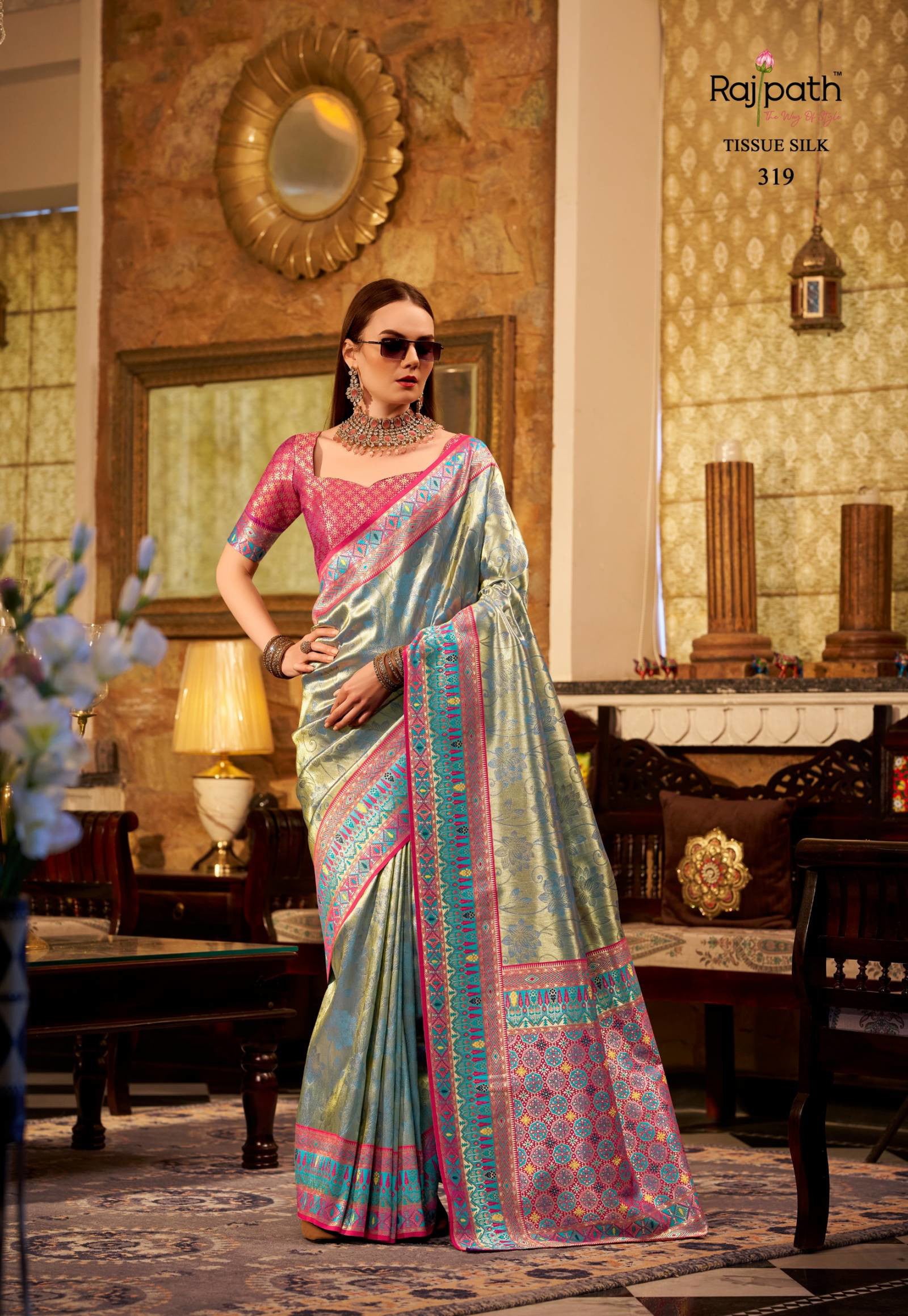 Rajpath Keshavam Tissue Silk Fancy Sarees Collection(319)