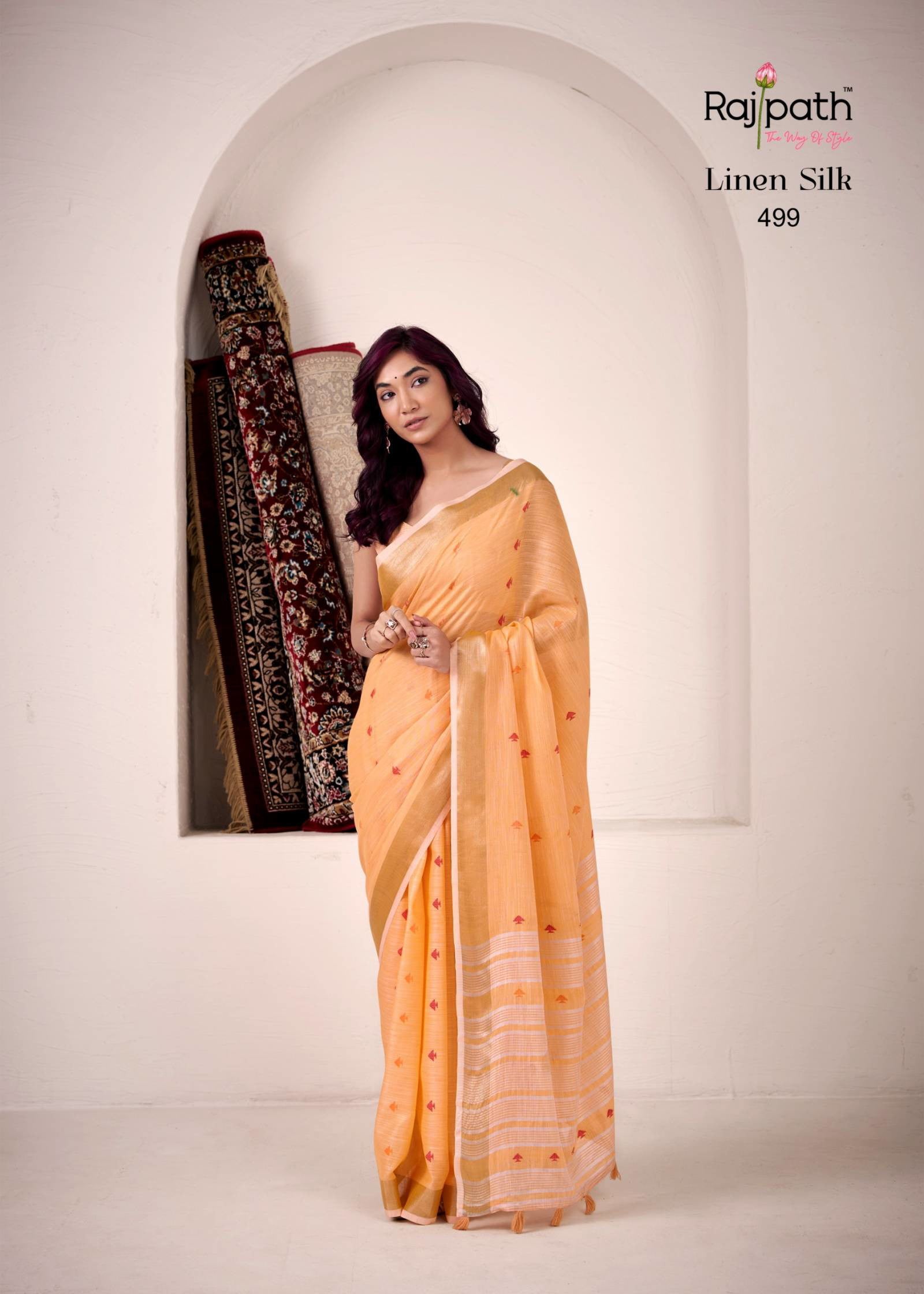 Rajpath Pirana Silk Linen Silk Fancy Sarees Collection (RP 499)