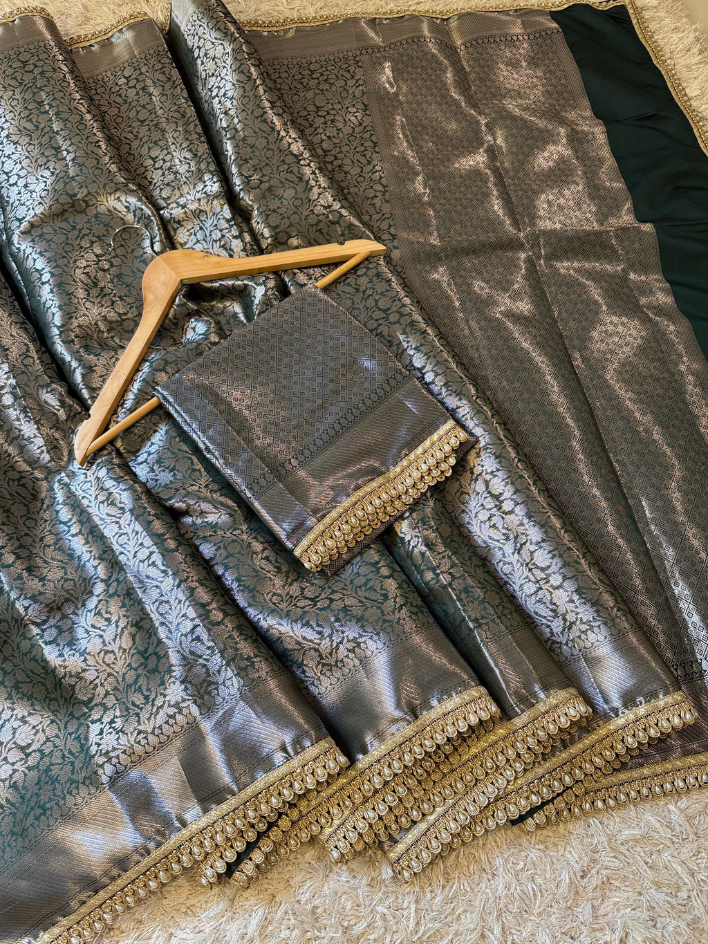 Banarasi Brocade Semi Katan Silk Saree