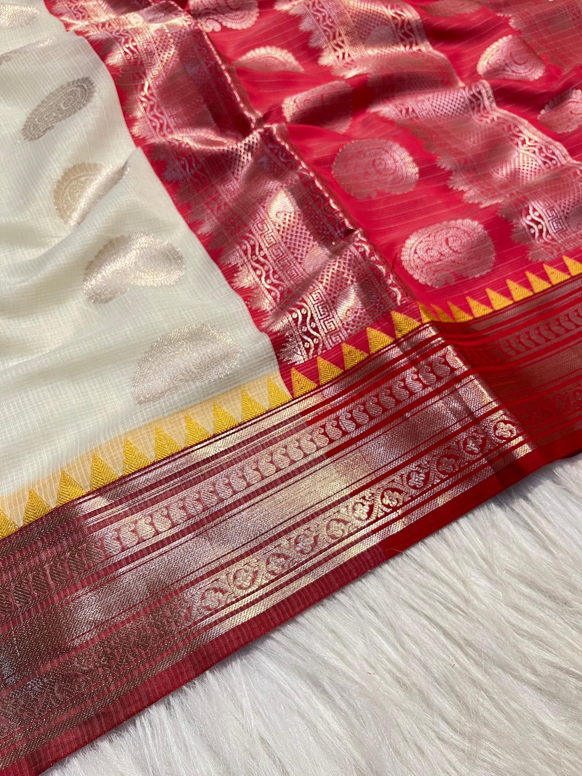 Banarasi Kota Check Saree