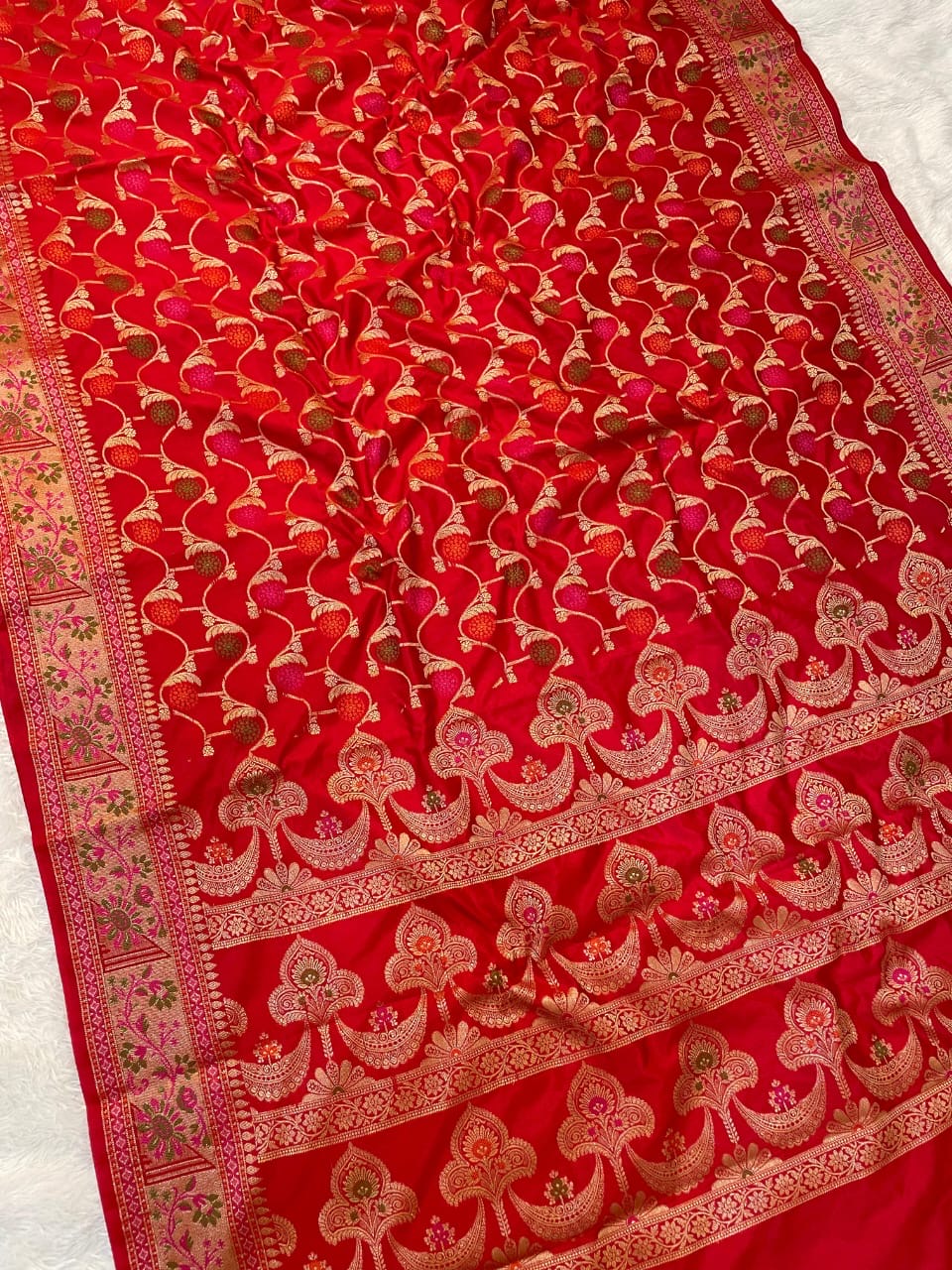 Banarasi Semi Katan Soft Silk Saree
