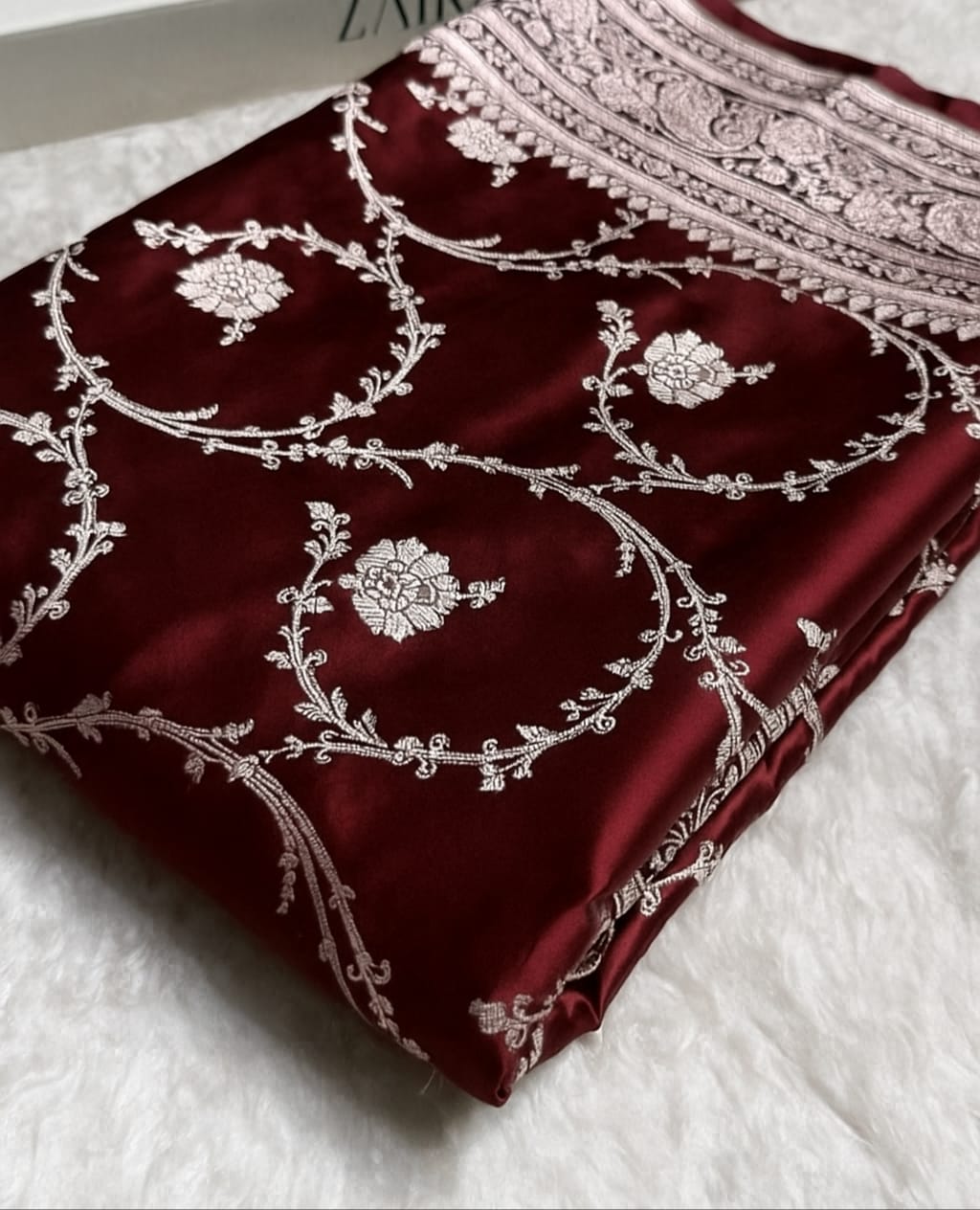 Banarasi Mashru Katan Soft Silk Saree