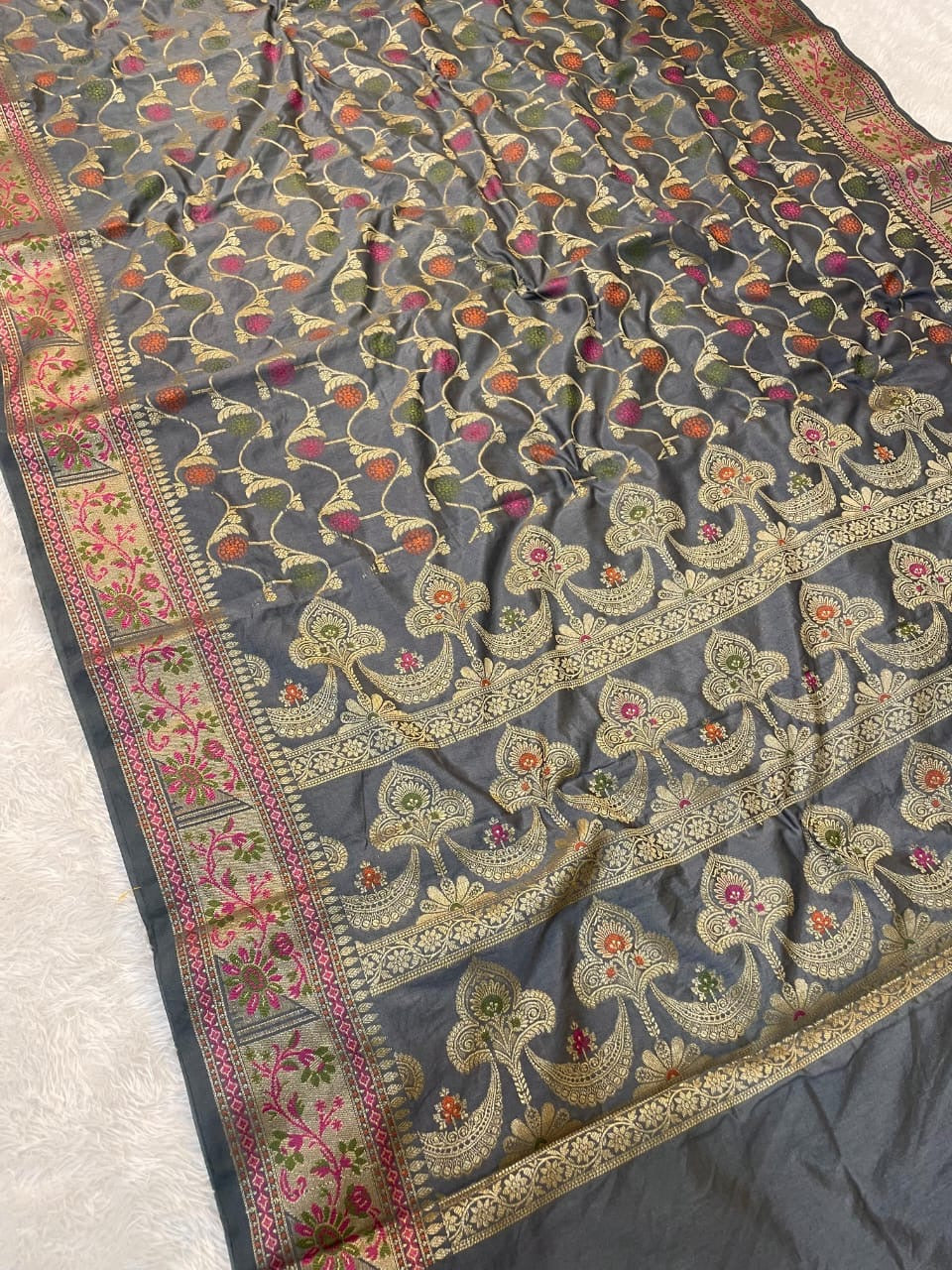 Banarasi Semi Katan Soft Silk Saree