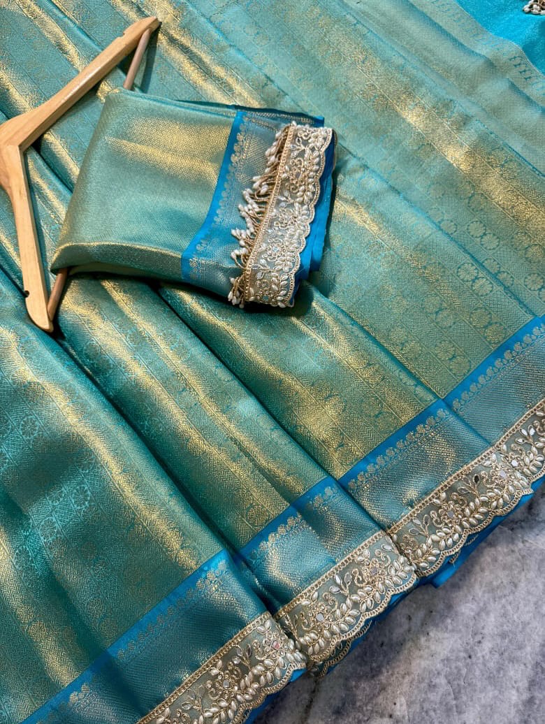 Banarasi Kanjivaram Katan Tissue Silk Saree