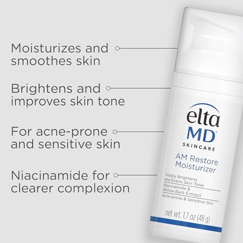 EltaMD UV Clear Face Sunscreen SPF 46, Oil Free for Face with Zinc Oxide, Dermatologist Recommended Sunscreen Lotion, For Acne-Prone Sensitive Skin, 1.7 oz Pump
